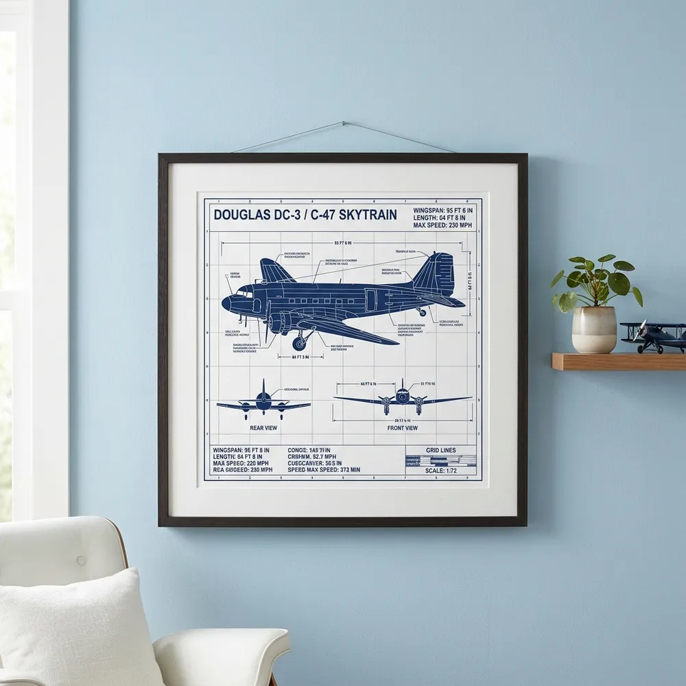 Personalised Aircraft Print