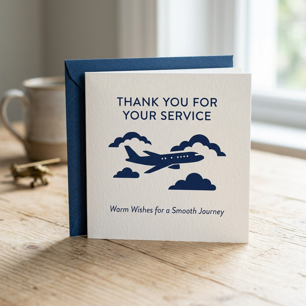 Personalised Aviation Greeting Card