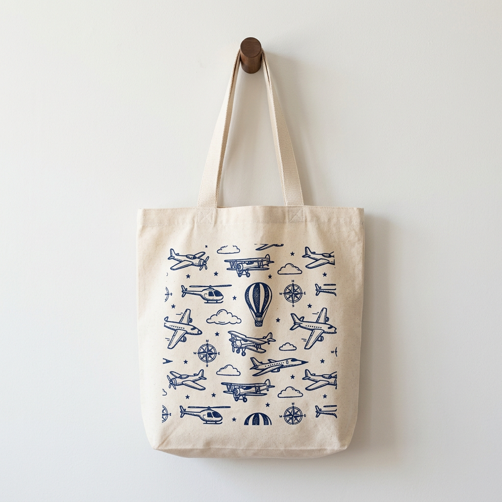 Personalised Aviation Tote Bag