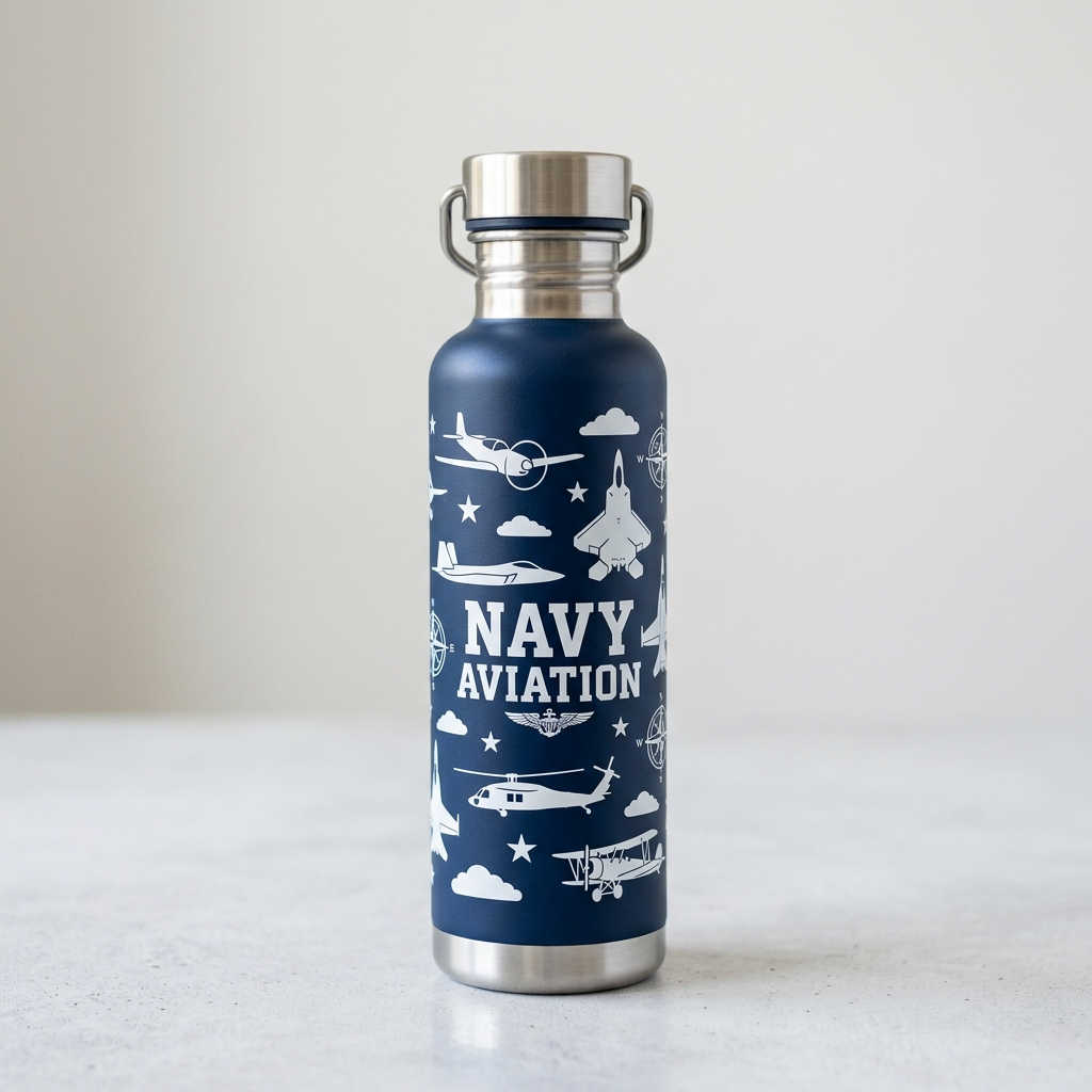 Personalised Aviation Water Bottle