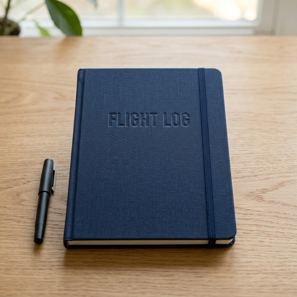 Personalised Pilot Logbook Notebook